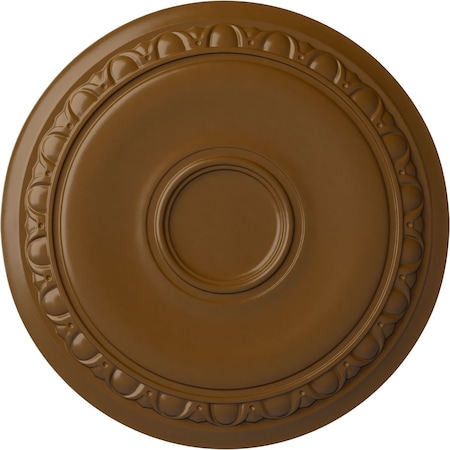 Ekena Millwork Caputo Ceiling Medallion (Fits Canopies up to 6"), Hand-Painted Smokey Topaz, 24 1/4"OD x 1 1/2"P CM24CASTF